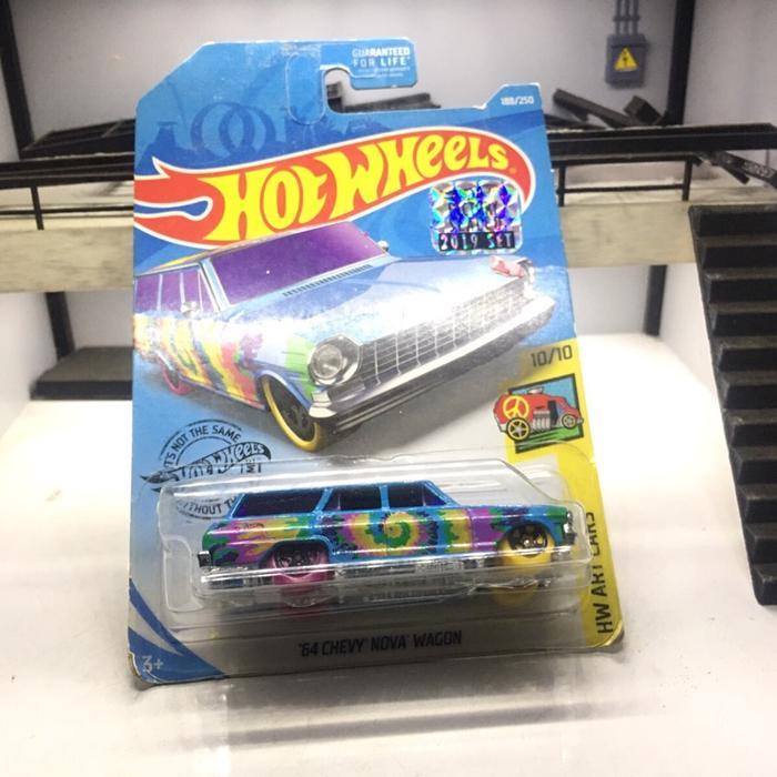 Hotwheels 64 chevy nova wagon diecast card bukan matchbox BDS99