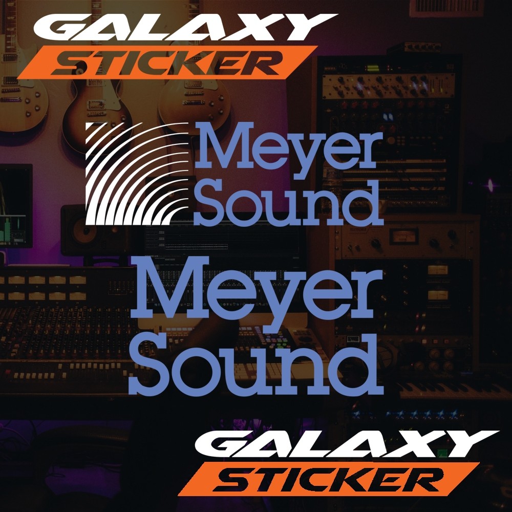 cutting sticker hardcase box sound system meyer sound.stiker audio alat musik logo meyer sound