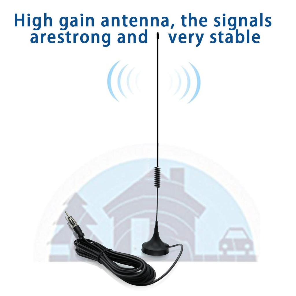 High-Sensitivity Fm Car Rao Antenna, Lantern Head Antenna, Fm Suction Cup Antenna, Car Navigation Au