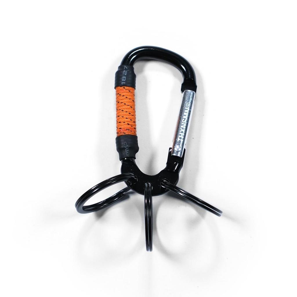 Carabiner Key Holder Mayra Black Thanksinsomnia