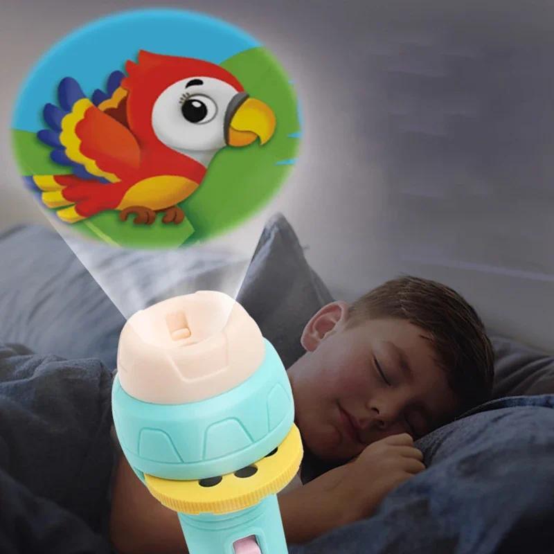 Flashlight Projector Torch Lamp Toy Cute Cartoon Creativity Toy Torch Lamp Flashlight Projector Toy 