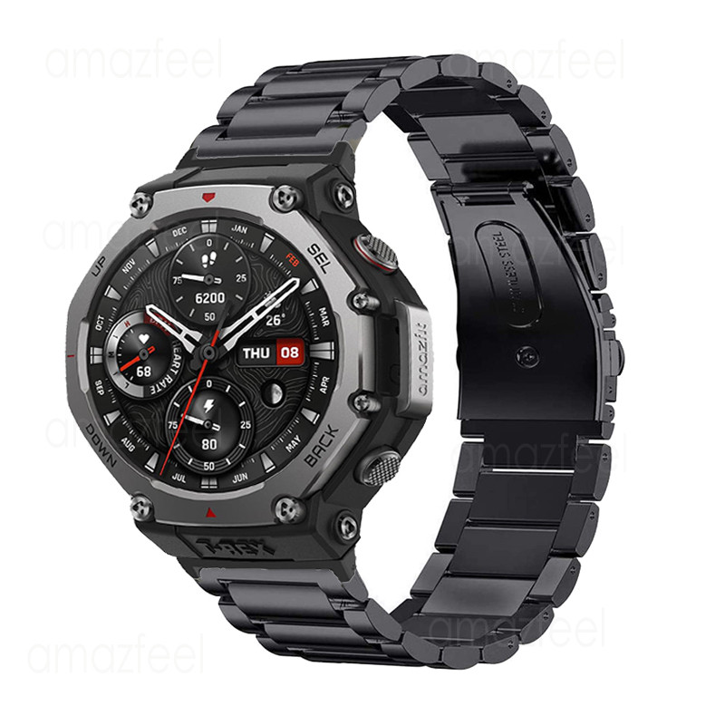 Metal Strap For Amazfit T-REX 3 Stainless Steel Watband For Amazfit T Rex 3 Bracelet For amazfit t r
