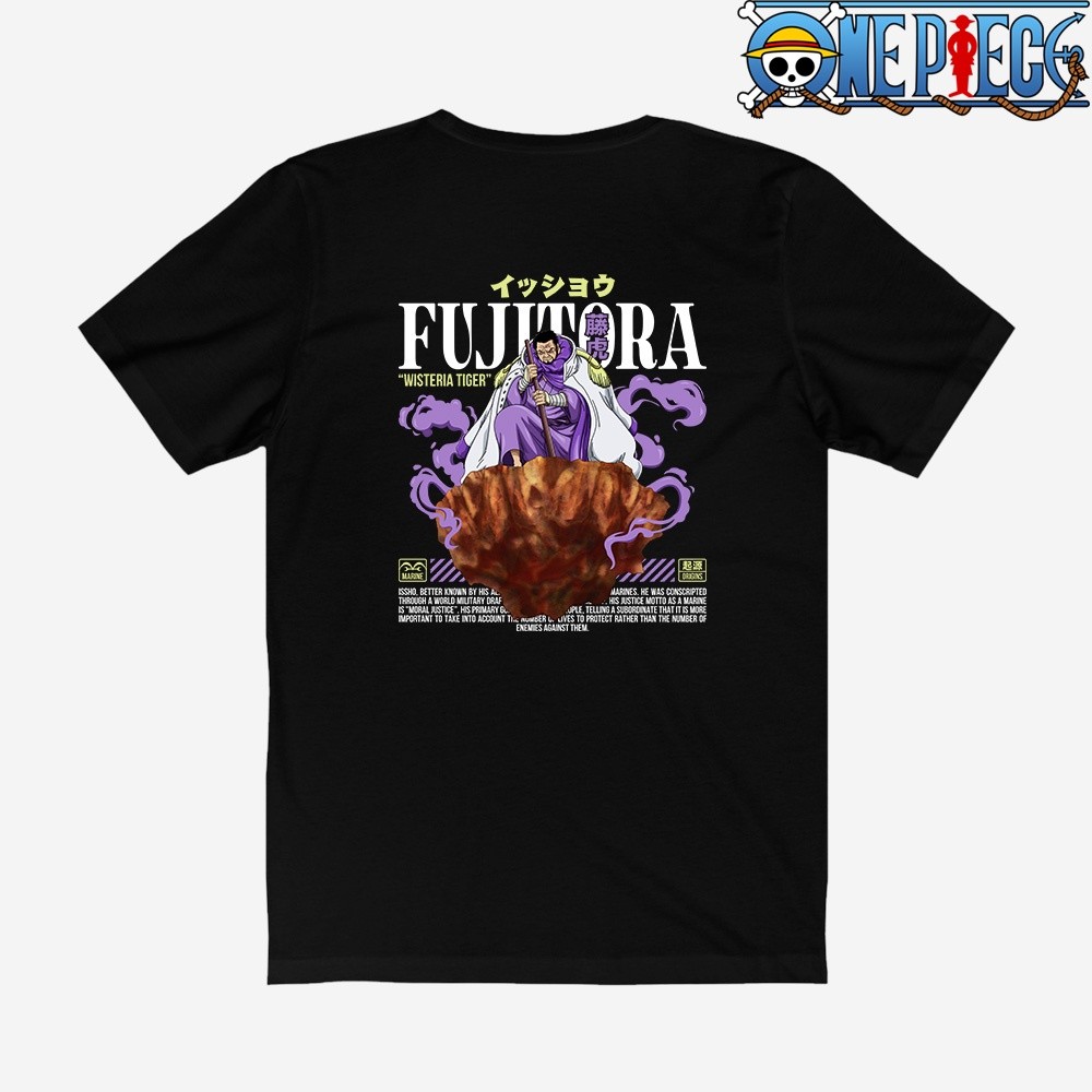 (jaminan mutu) Kaos Issho Fujitora Marine Admiral Anime One Piece 1177