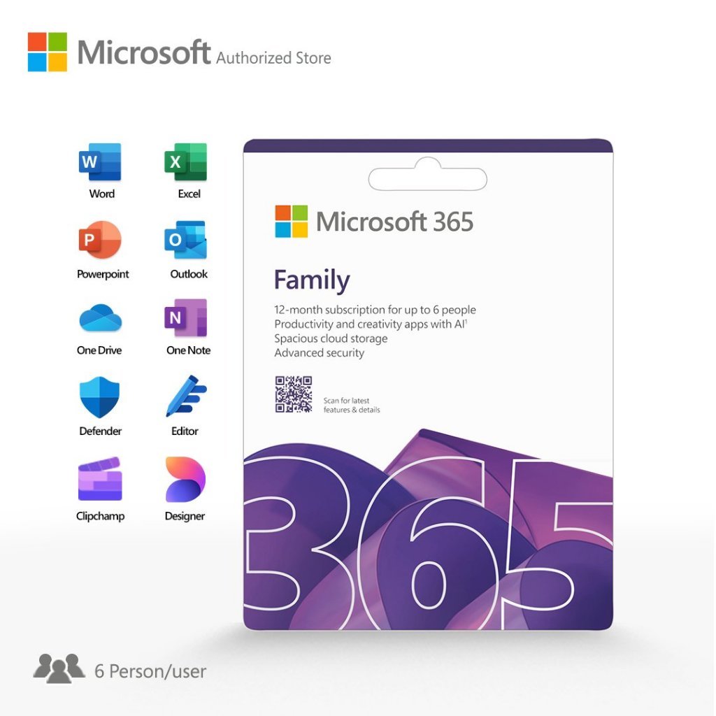 Microsoft 365 Family POSA Card
