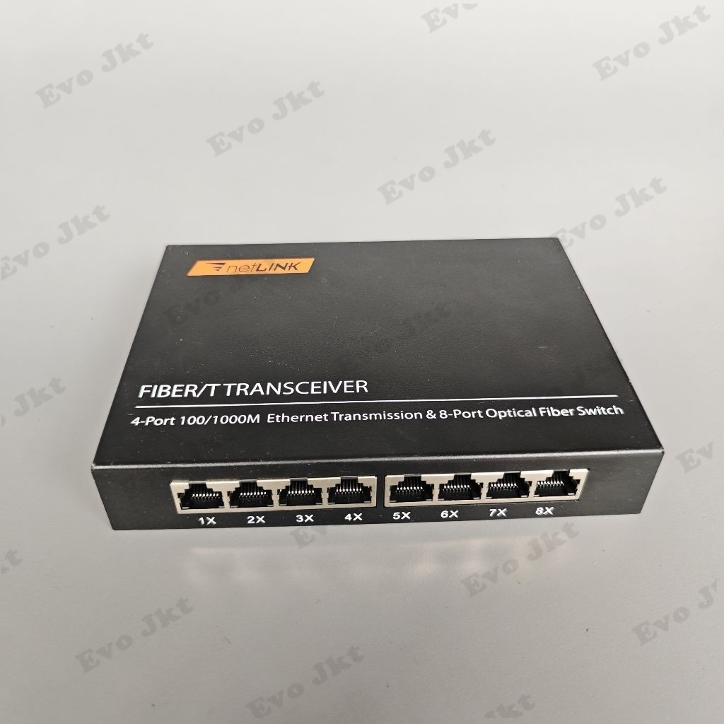 GIGABIT MEDIA CONVERTER 4 FO 8 LAN FIBER OPTIK SWITCH KONVERTER HTB