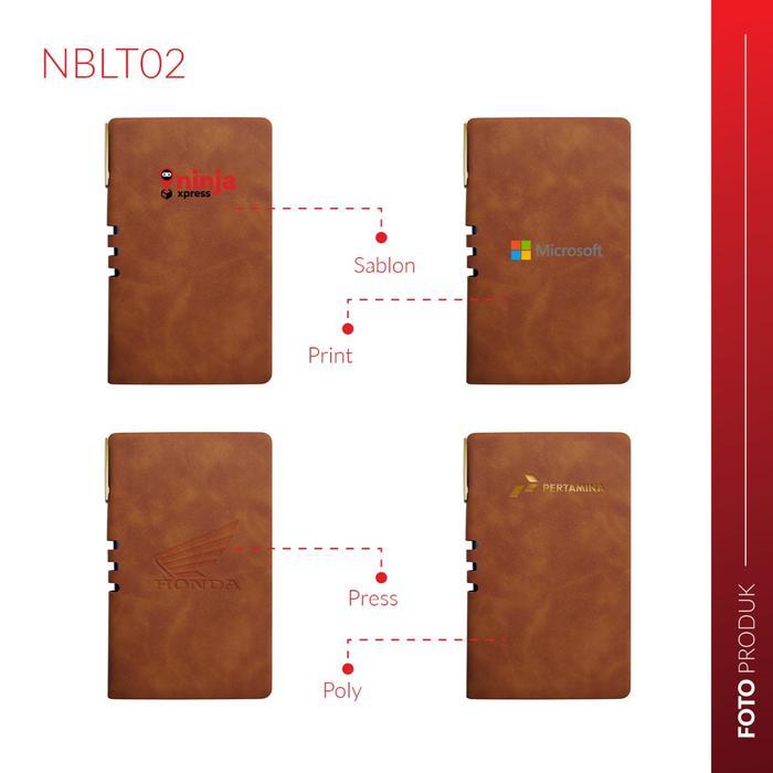 Buku Agenda Catatan sampul kulit leather cover note book - NBLT02