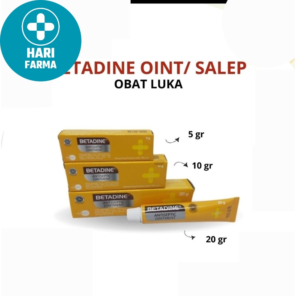 Betadine Salep Untuk Infeksi Luka Bakar Isi Povidone Iodine