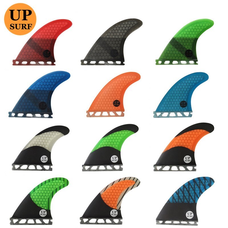 UPSURF Single Tabs F S/M/L/AM2/K2.1 Fiberglass Honeycomb Surfing Surfboards F prana quilhas de