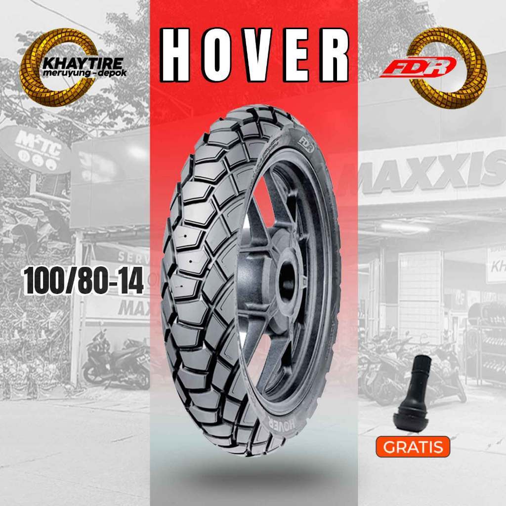 Ban Depan Motor PCX FDR HOVER 100/80 Ring 14 Tubeless
