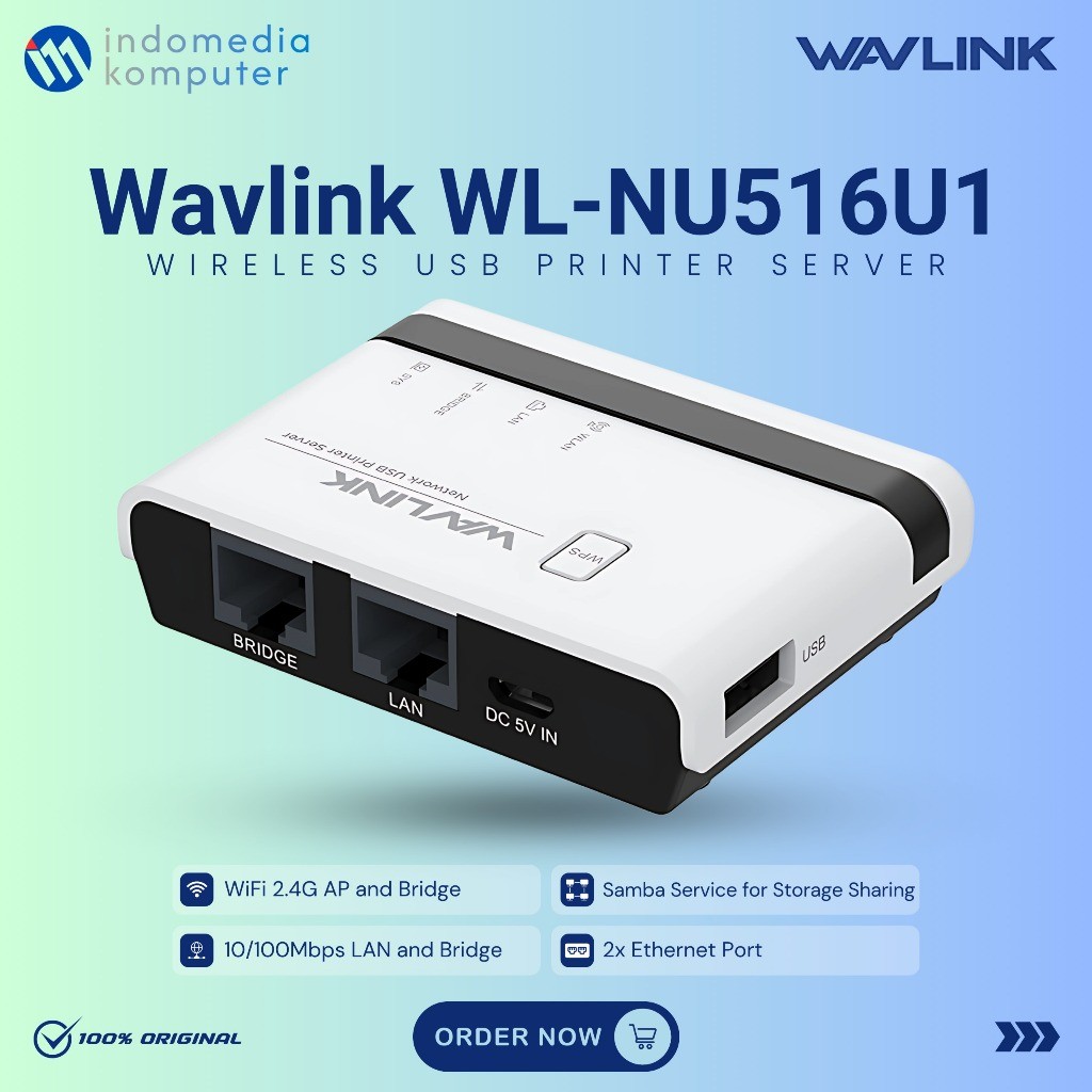 USB Printer server Wavlink WL-NU516UI Wireless USB Printer Server Wavlink WL-NU516UI