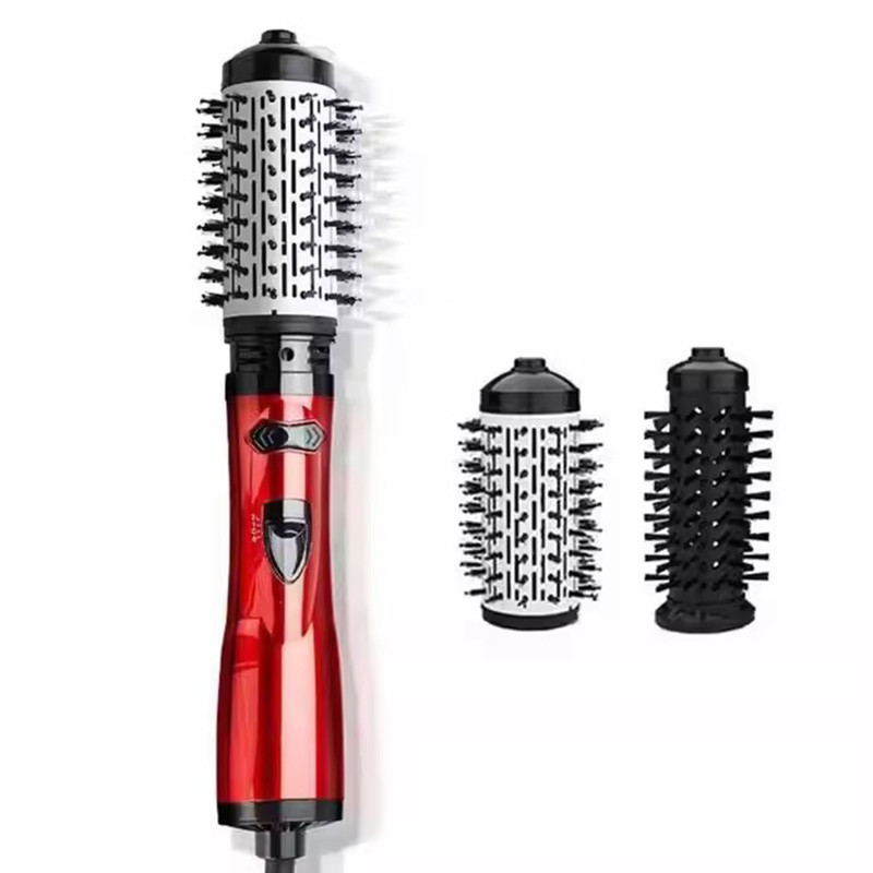 Hair Curler Straightening Brush Ceramic Tourmaline Multi Styler Rotating Hair Dryer With 5 Heat Adju