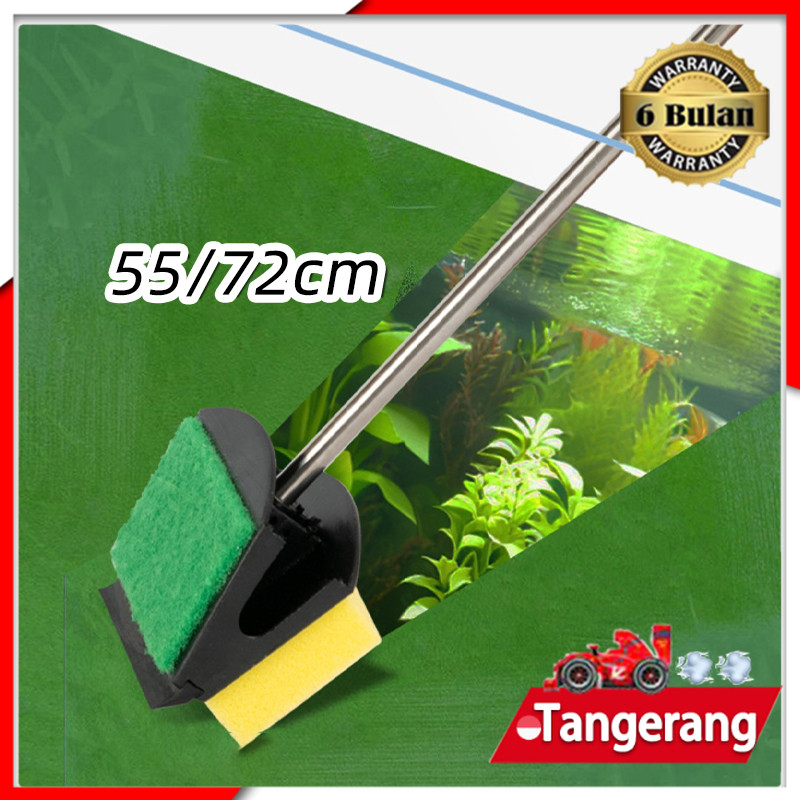 55CM/72CM Tongkat Pembersih Kaca Aquarium / Alat Pembersih Kaca Aquarium