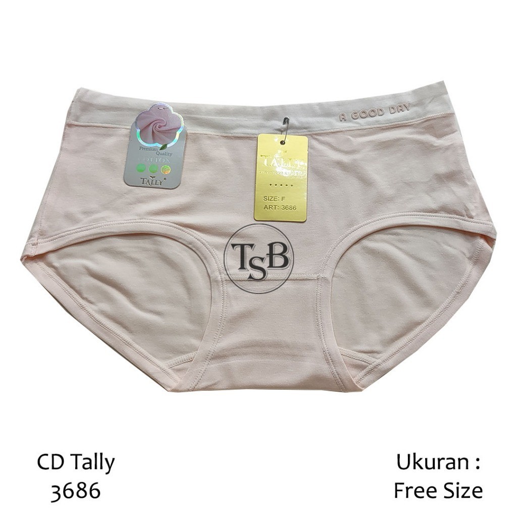 Celana Dalam Wanita Tally 3686 3 Pcs CD Wanita Tally Celana Dalam Tally CD Tally Free Size