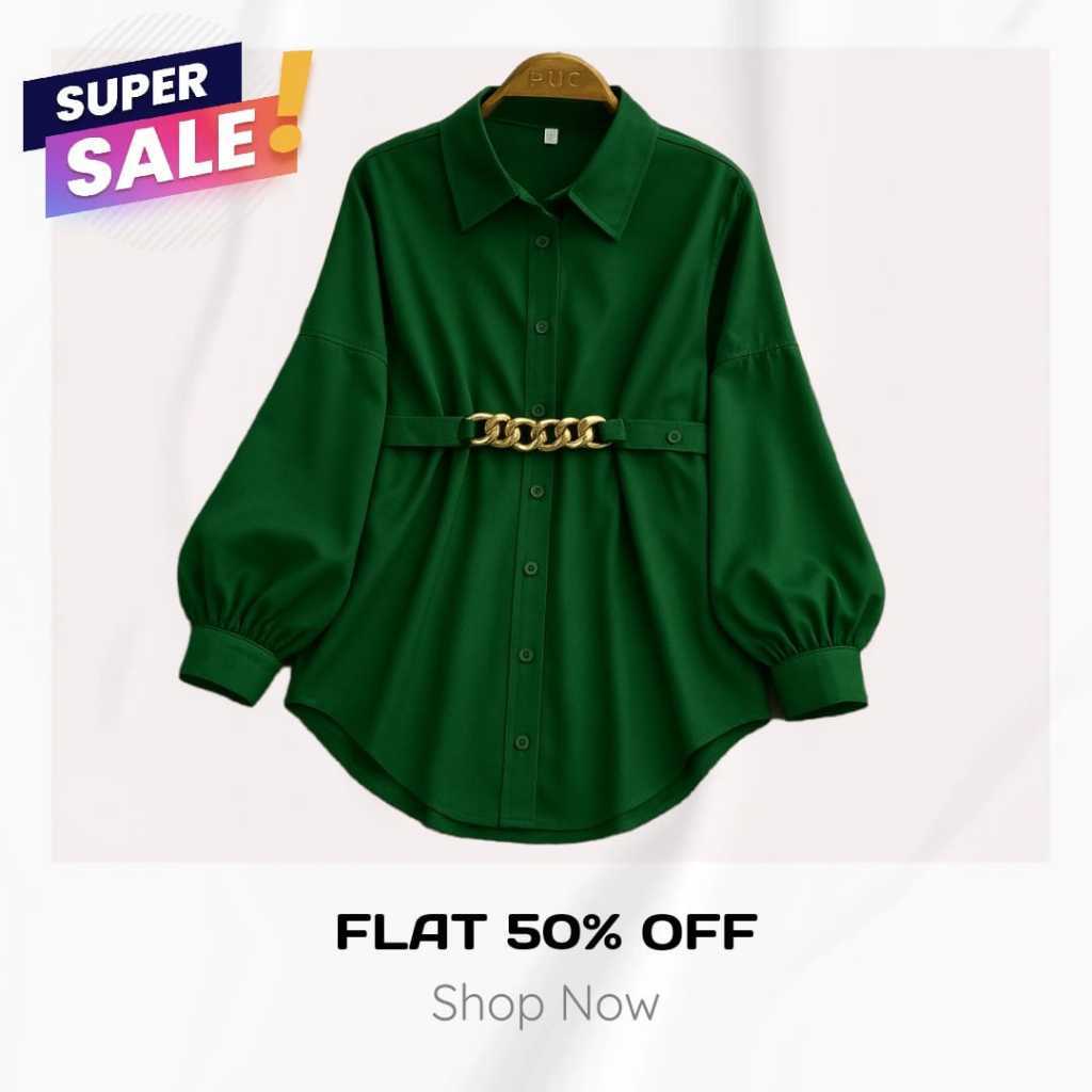 Melda Top - Money Fitted Shirt | Kemeja Polos Kerja Wanita Press Body Pinstripe Berkaret Belakang Ke