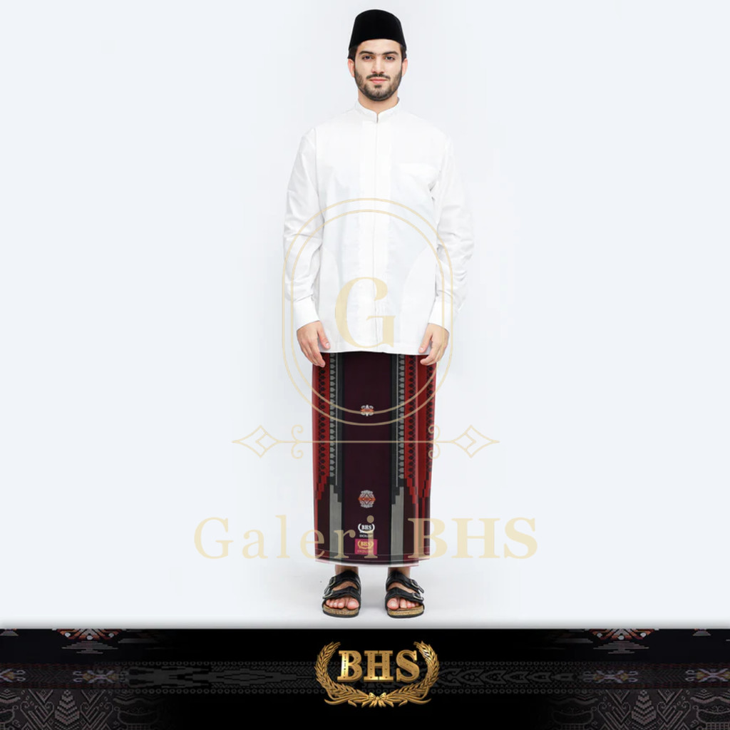 Sarung BHS Excellent Gold Motif E52 SGF SJ Merah 02