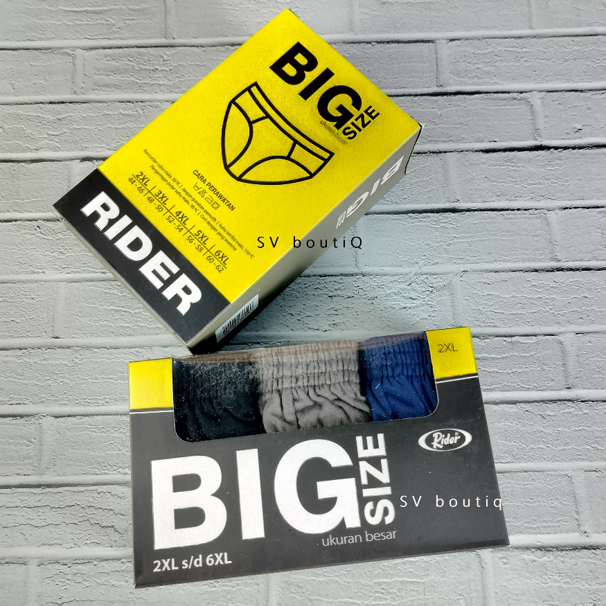HERBERTSHOP celana dalam big size RIDER celana dalam big size pria jumbo