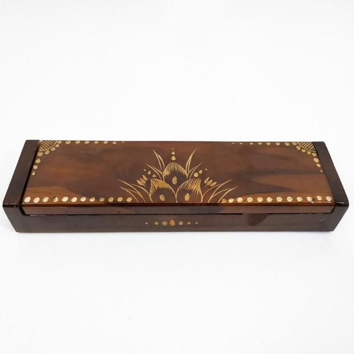 Kotak Wadah Penyimpanan Pipa Rokok dan Pusaka Kerajinan Kayu Jati