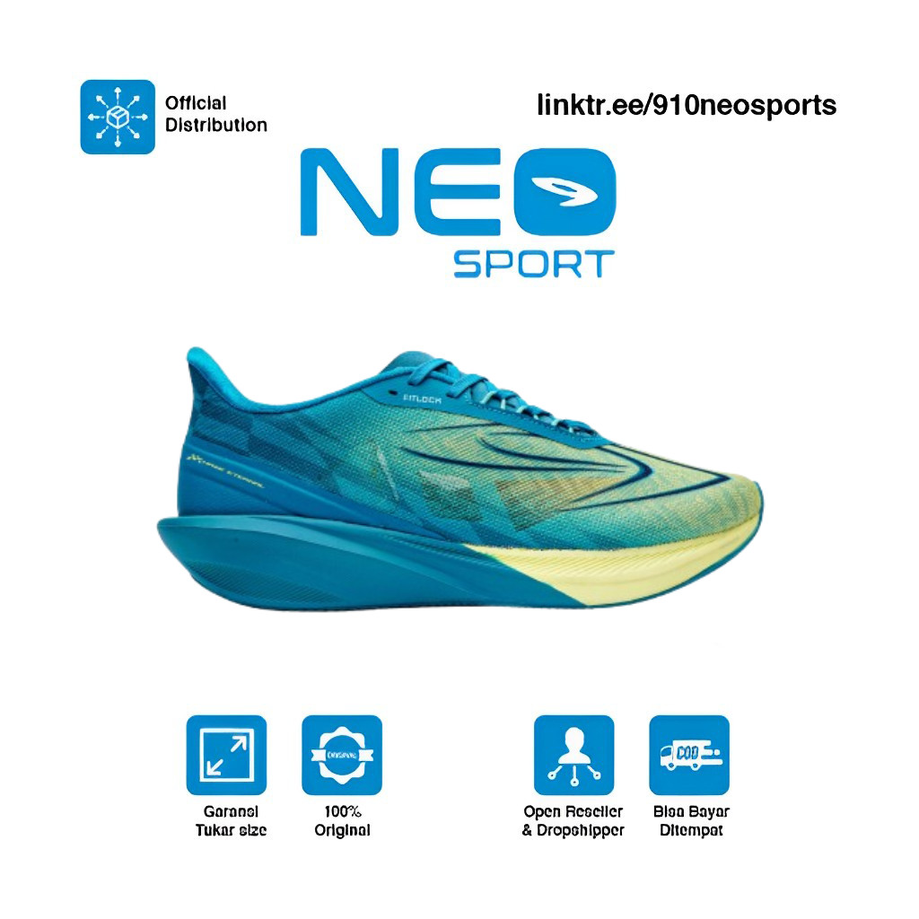 910 Sepatu lari HAZE ETERNAL HIJAU NEON/HIJAU/HIJAU TUA