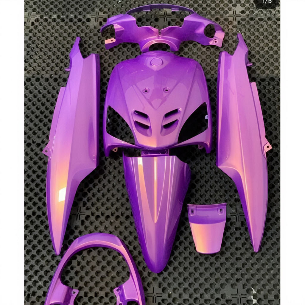 Cover full body yamaha mio sporty fullset body halus mio sporty ungu lembayung gold