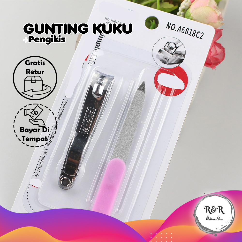 Stainless Steel Set Nail Care Praktis Gunting Kuku Set Lengkap Set Gunting Kuku Dan Pengikir Gunting