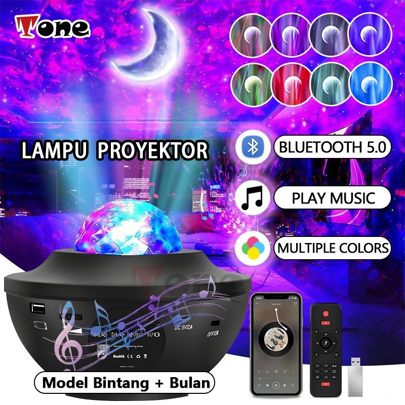 (Moduno) lampu proyektor lampu tidur aesthetic lampu led lampu tidur lampu hias lampu kamar aestheti