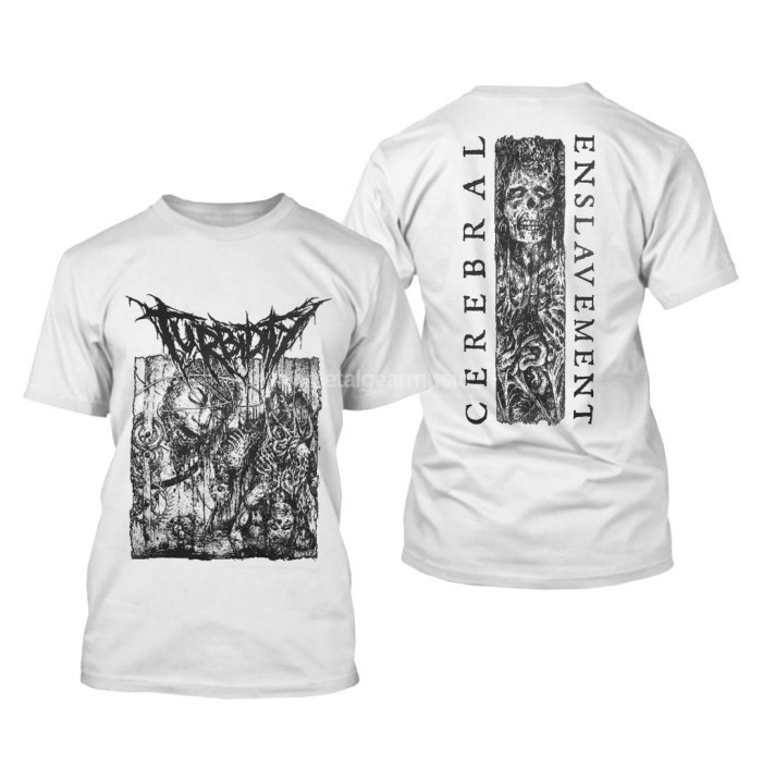 Original Tshirt Turbidity - Cerebral White Kaos Pria