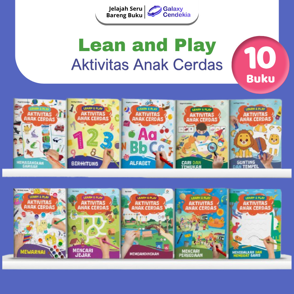 Buku Belajar Membaca Anak TK Learn And Play Aktivitas Anak Cerdas 10 Buku Ziyadbooks Buku Aktivitas