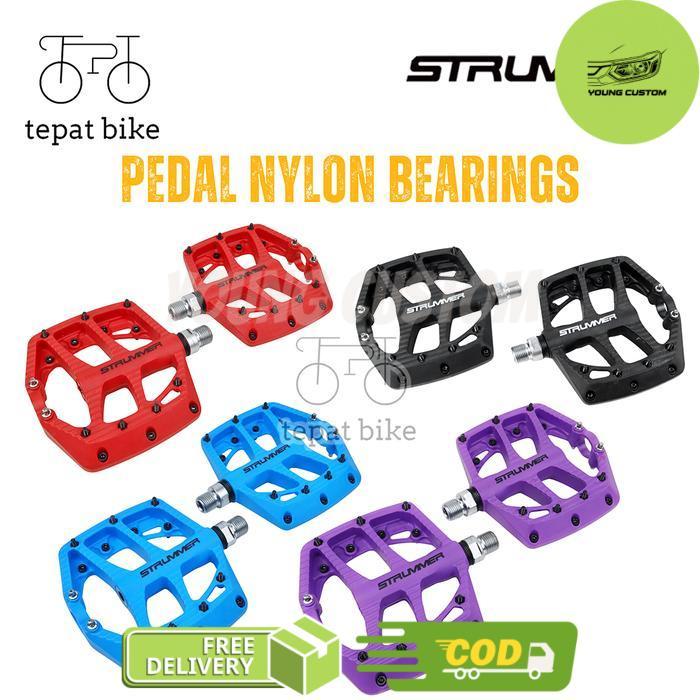 Pedal Strummer PD-N7 PDN7(9/16", Nylon, 2 Bearings) MTB BMX Commuter Federal Kalcer / As Besar - Mer