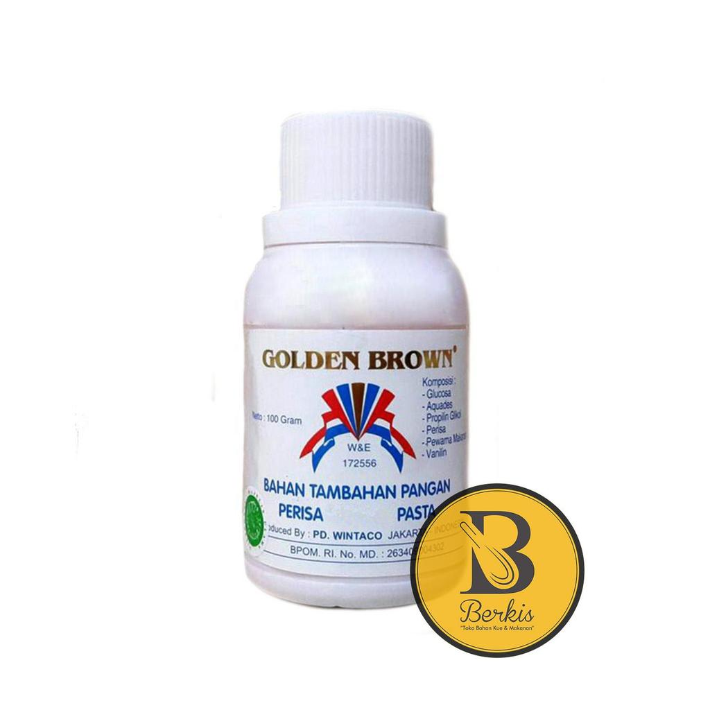 Golden Brown Vanila Crown Pasta 100 Gr / Perisa Pewarna Makanan