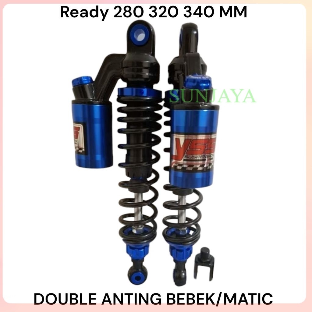 SHOCKBREAKER COPY YSS MODEL EXTREME BLUE BLACK SERIES DOUBLE TABUNG ATAS UK 280MM-320MM-340MM FOR MA