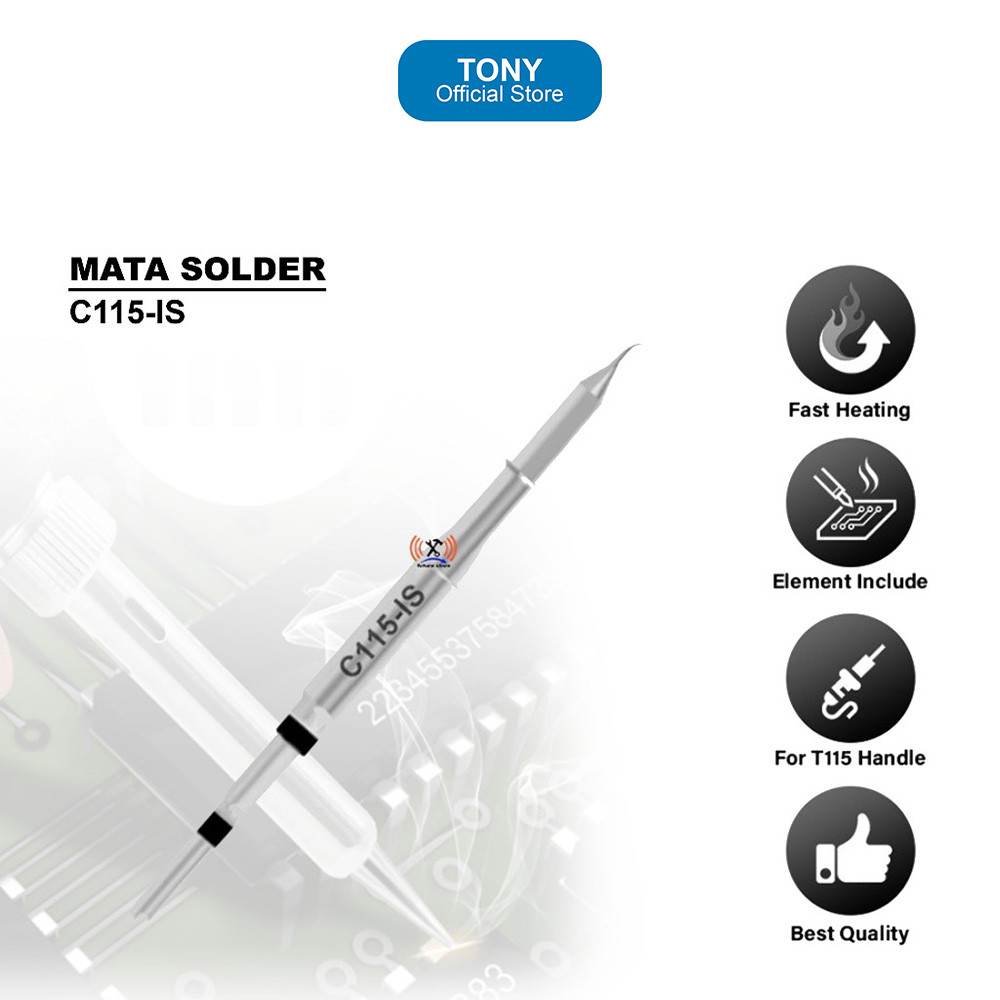 Mata Solder MAGMA C115-IS - Curved Precision Tip for T115 Station - C115-IS