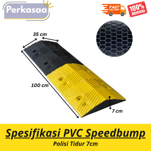 New Polisi Tidur 7cm / Speedbump PVC Rubber Parkiran