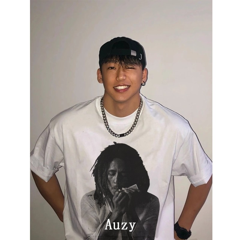 kapas murni AUZY T-shirt DestiWhite Thanksinsomnia t shirt kaos pria distro original 100% kaos putih