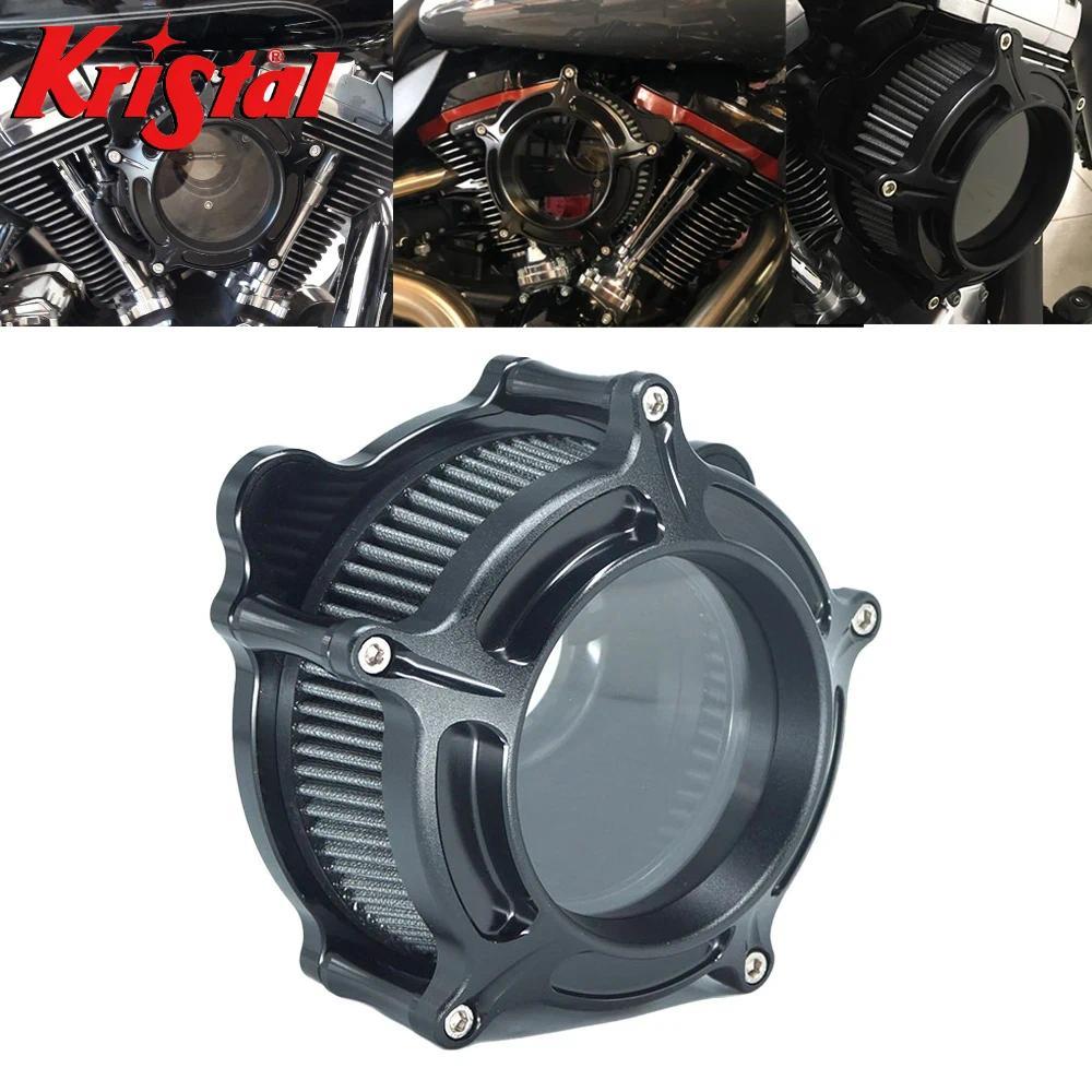 Filter Air Cleaner Motor Harley Clarion Matte Black Sportster XL Dyna FXDLS Touring Electra Road Gli