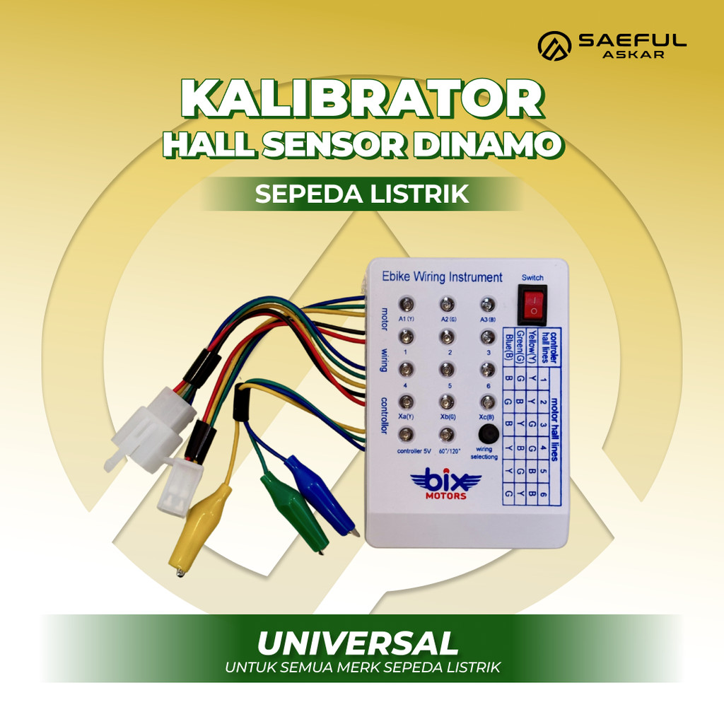 Kalibrator Sensor Fasa Motor BLDC Sepeda Listrik | Alat Perbaikan Sepeda Listrik