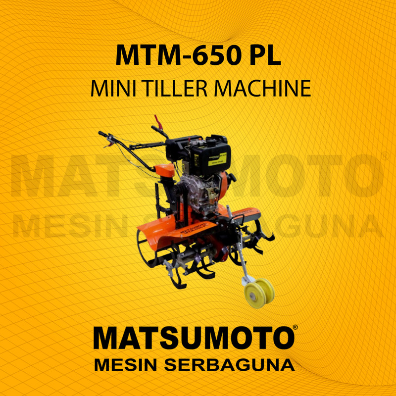 MATSUMOTO TRAKTOR TILLER MESIN MTM-650 PL BENSIN/SOLAR (GARANSI RESMI)