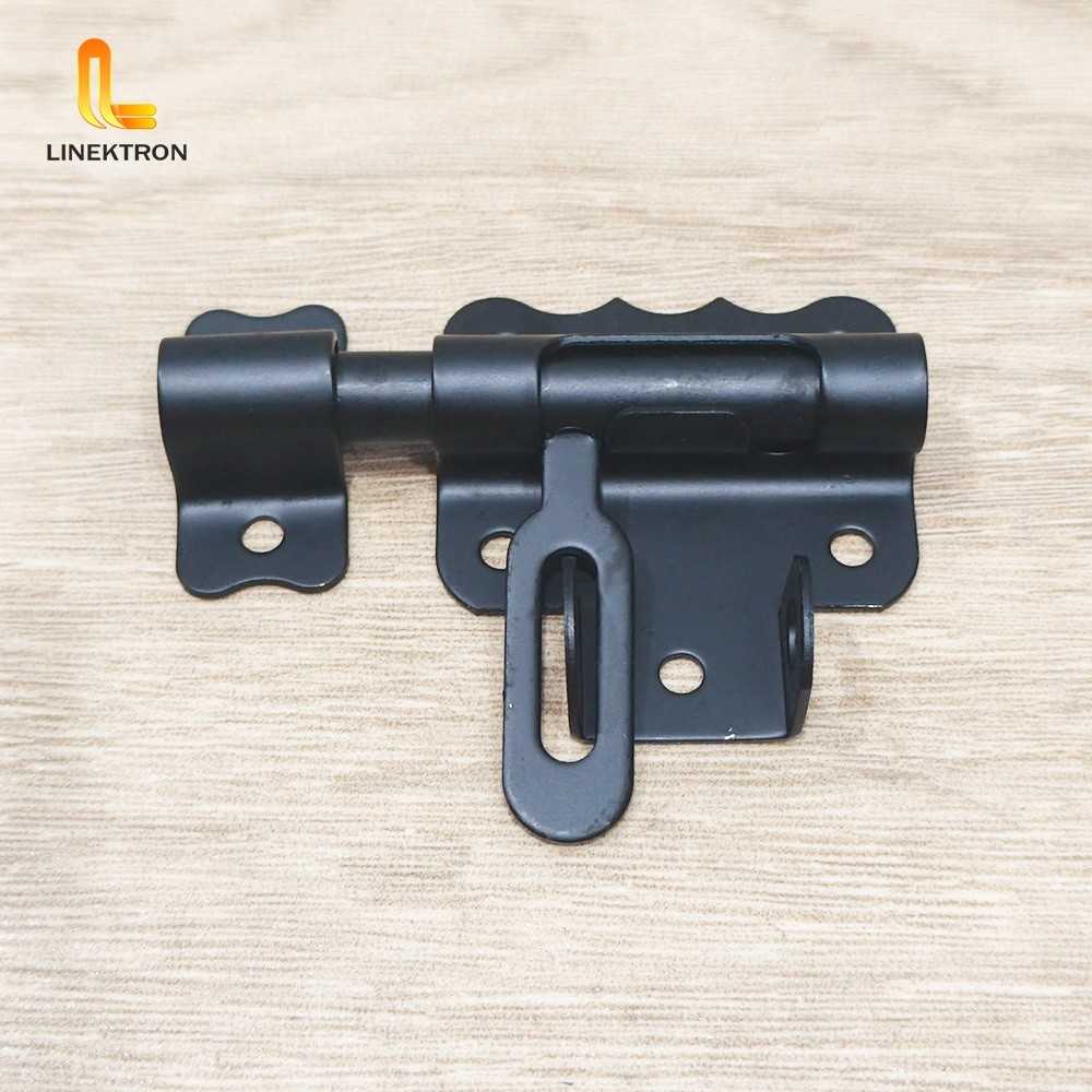 GRENDEL PINTU HITAM / GRENDEL PINTU OVERPPAL HITAM 2 INCH / GRENDEL TEMPAT KUNCI GEMBOK / GRENDEL SL