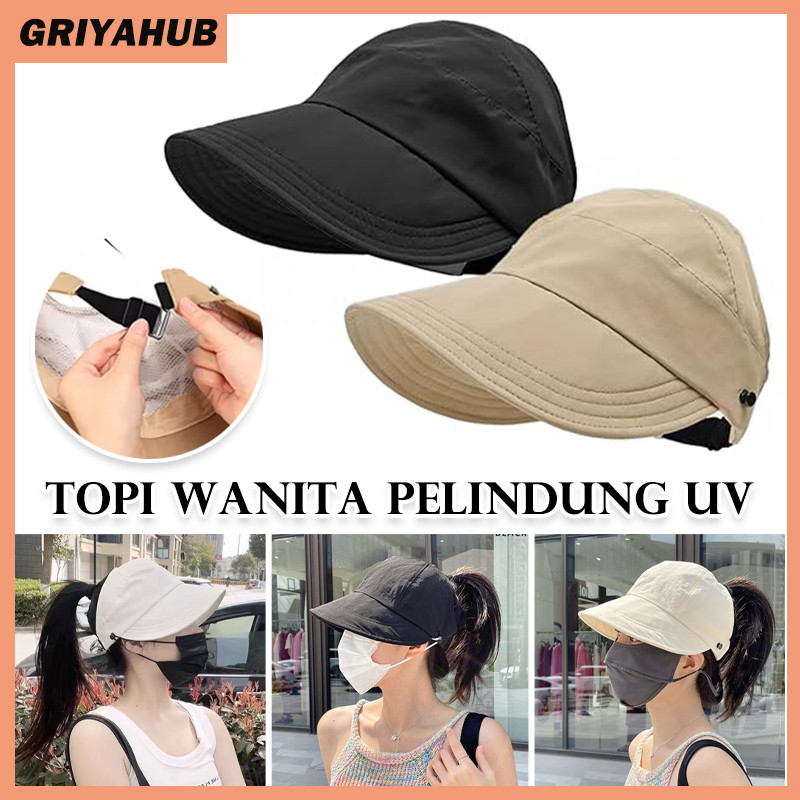 Topi Wanita Pelindung UV Matahari Topi Gaya/Topi Terbaru Gaya Korea Import