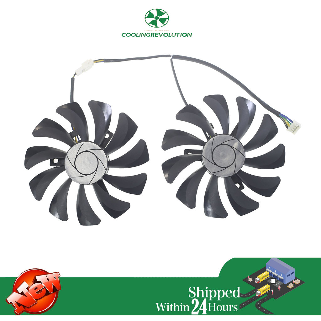 2pcs/set P106 GTX 1060 GPU VGA cooler For MSI GeForce GTX1060 GTX-1060-6GT-OC INNO3D GTX 1060 6GB vi