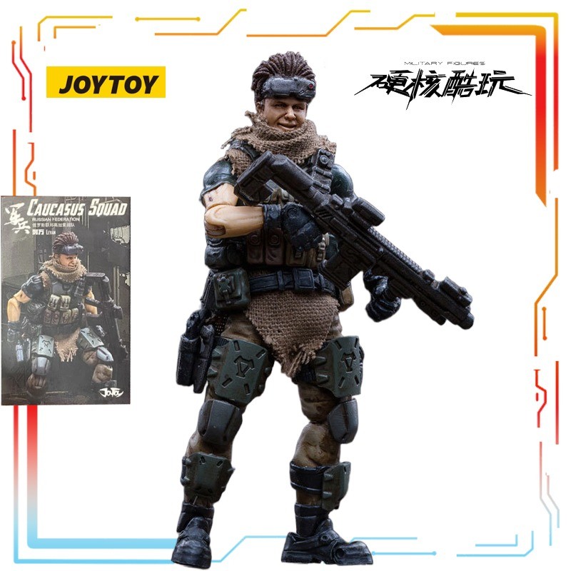 JOYTOY 1/18 Finished Product Movable Solers Russian Federation Caucasus Squadron Action Figure Model