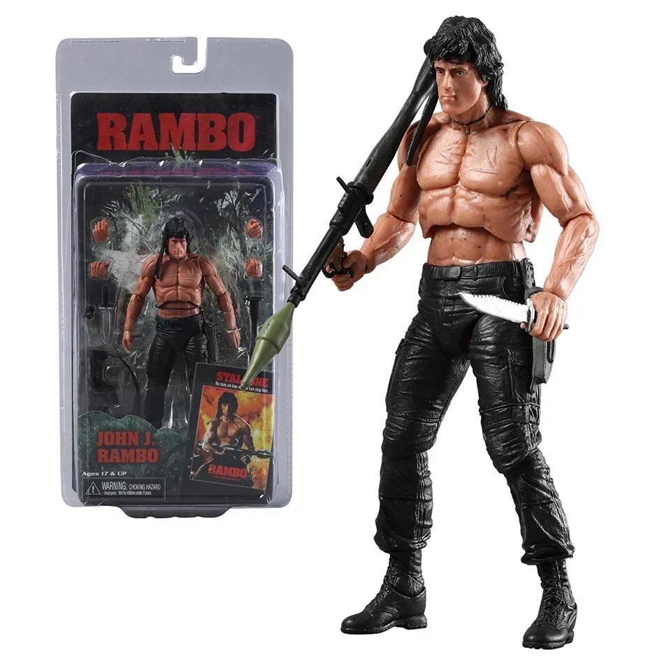 NECA Rambo SDCC 2015 Force Of Freedom Action Figure Joint Movable Model Brinquedos Toy