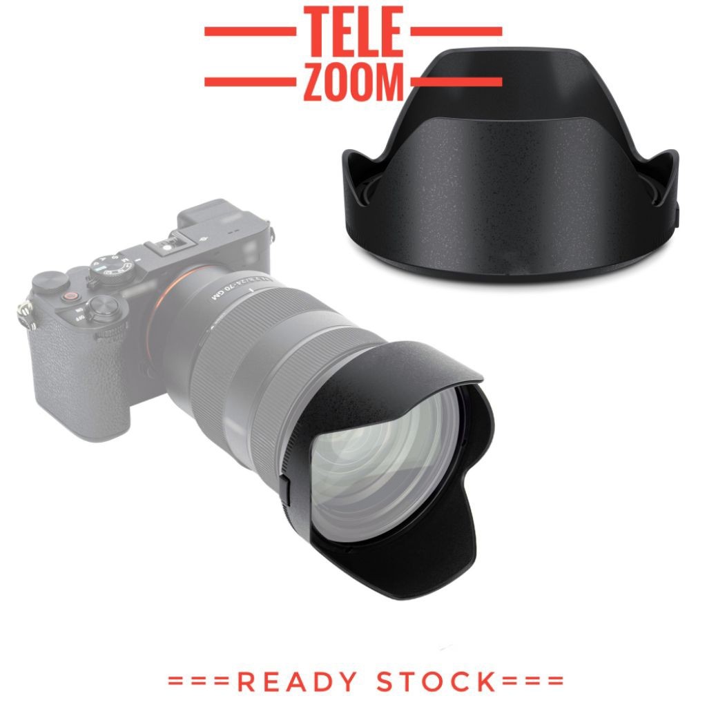 (mahalani01) SH141 Hood Lensa Sony FE  24-70mm F2.8 GM Lens C 24-70 mm G Master GMaster Mark II 2