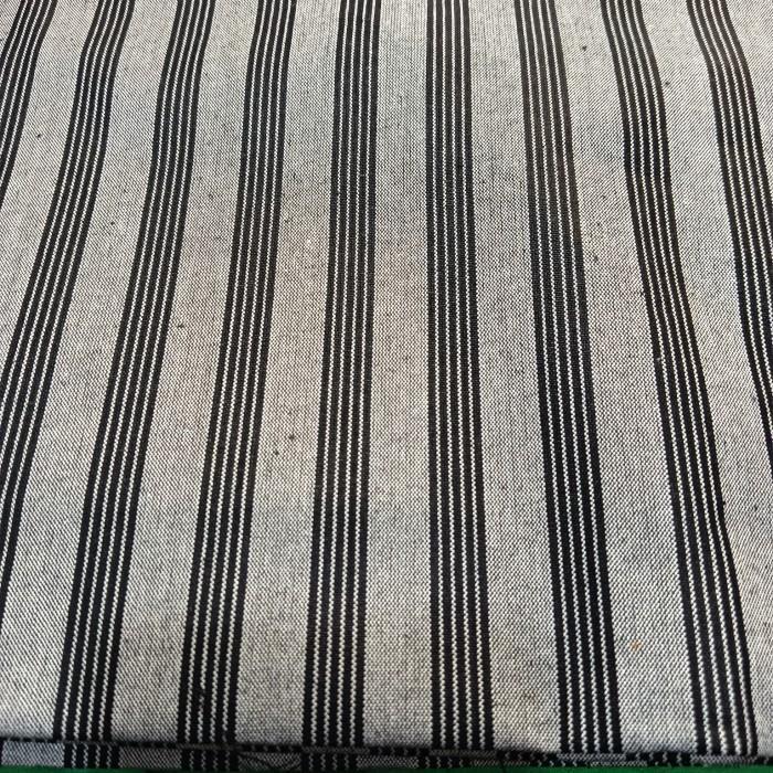 Kain tenun lurik ATBM abu abu garis hitam grey lurik