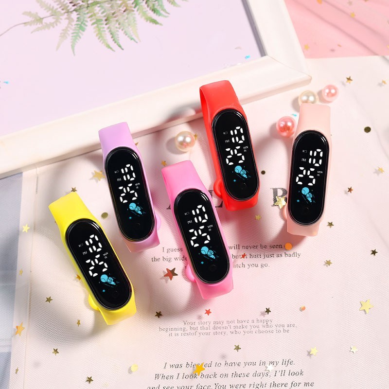 Children'S Waterproof Sports Smart Watch Led Touch Outdoor Silicone Bracelet Electronic Watch Childr