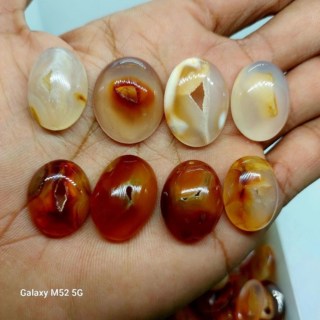 Lostune batu sulaiman combong alam asli natural dim 16-22 mm permata