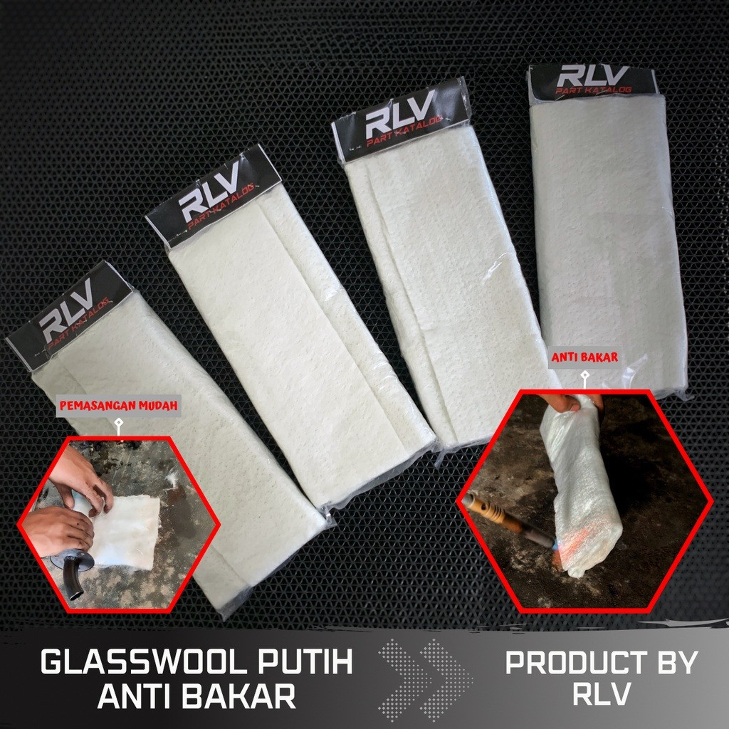 Glasswool Gasbul Knalpot Anti Bakar Gaswool Knalpot Motor