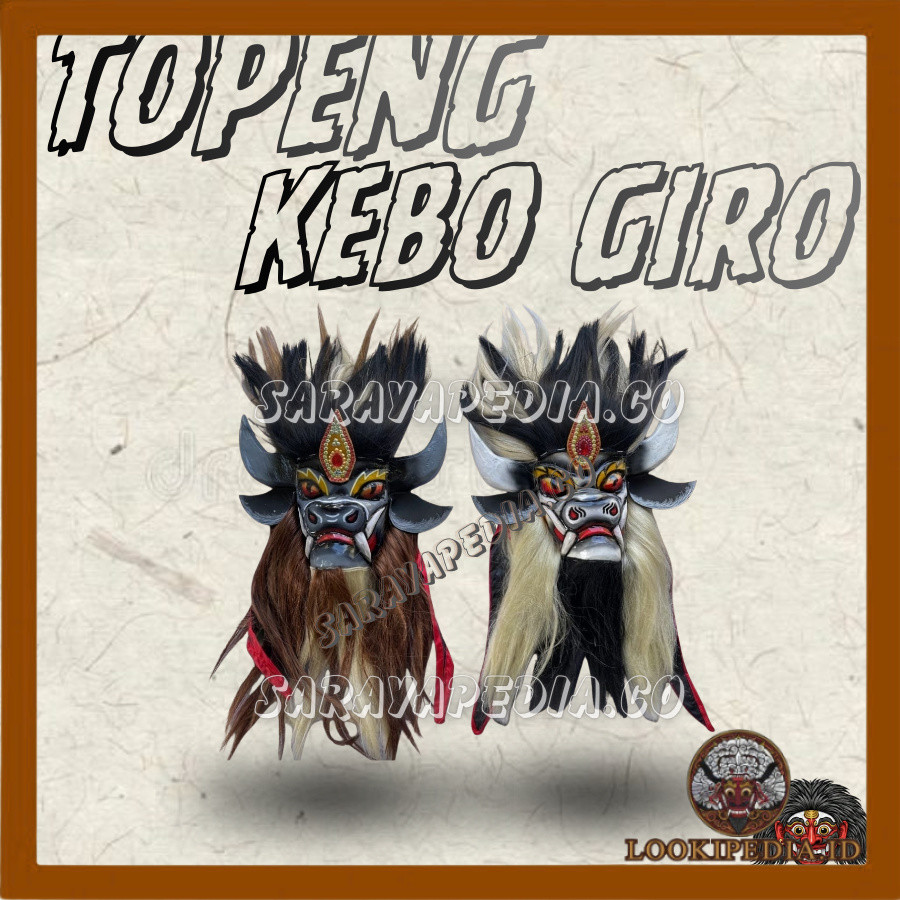 Topeng Kebo Giro Premium Topeng Pentas LKP