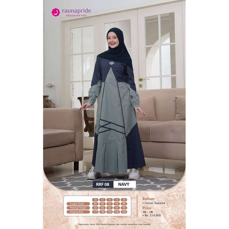 RAUNA RRF 08 GAMIS REMAJA NAVY