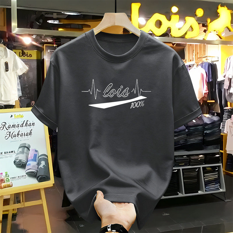 LOIS Kaos Original Pria Wanita Desain Grafis Streetwear Oversize Adem Nyaman Untuk Harian
