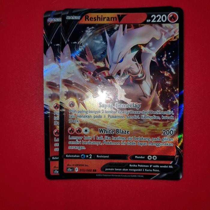 Reshiram V F - Kartu pokemon Indo